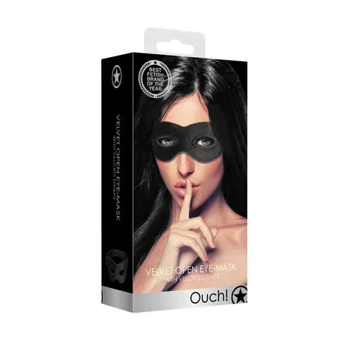 Couples SHOTS OUCH VELVET AND VELCRO OPEN EYE MASK