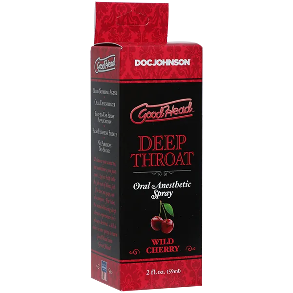 DOC JOHNSON Male Sex Toys GOODHEAD DEEP THROAT SPRAY WILD CHERRY