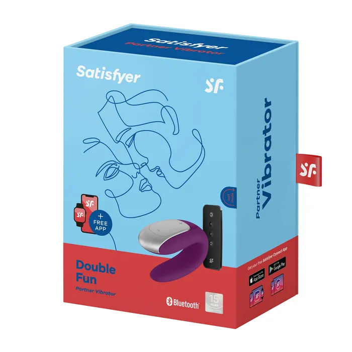 Double Fun Violet Satisfyer Dildos Double Fun Violet Satisfyer Dildos