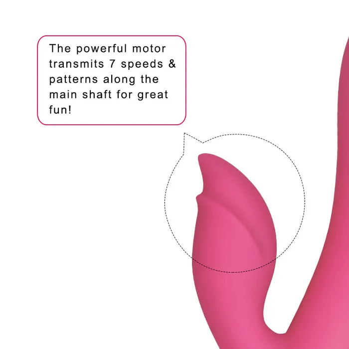 Dreamer Two Rechargeable Silicone Vibrator Red LoveToy Female Sex Toys