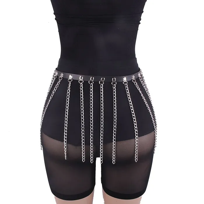 EVEs SECRETS Chain bra top body harness Chest chain belt Witch Gothic jewelry accessories Female Sex Toys