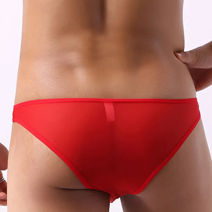 EVEs SECRETS Male Sex Toys Mens Sexy Openfront Pouch Thongs Mesh Stretchy Briefs Male Erotic Underwear