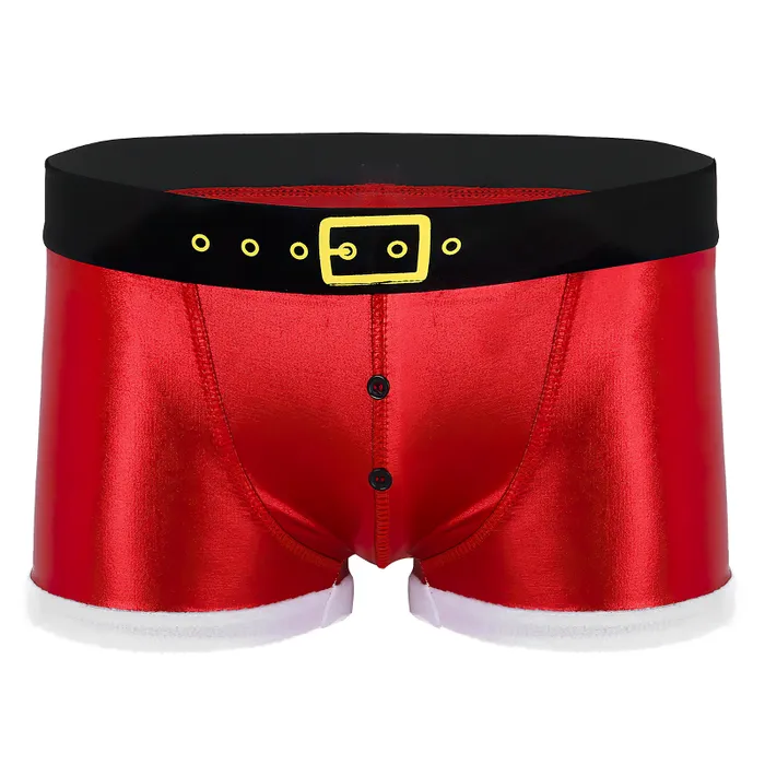 EVEs SECRETS Vibrators Mens Santa Claus Tight Boxer Shorts Christmas Cosplay Red Underwear Costume EVEs SECRETS Vibrators Mens Santa Claus Tight Boxer Shorts Christmas Cosplay Red Underwear Costume
