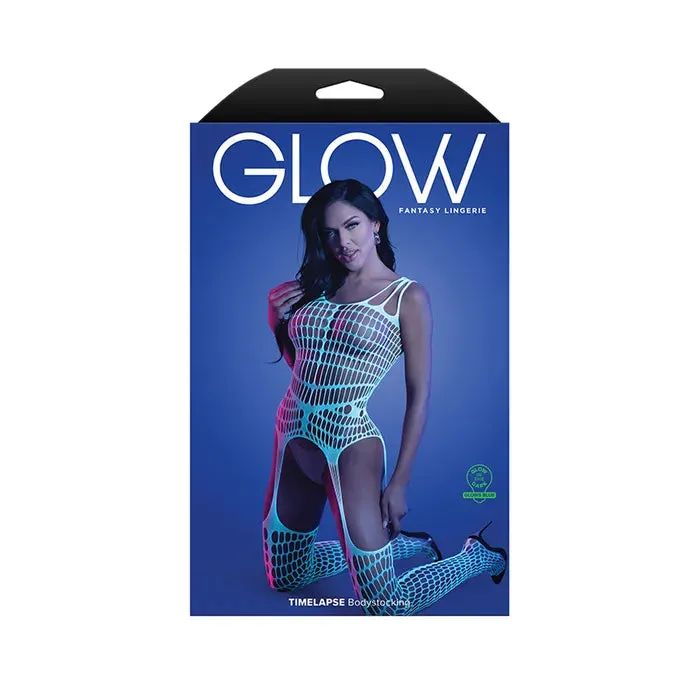FANTASY LINGERIE Bodystockings Playsuits GLOW TIMELAPSE BODYSTOCKING