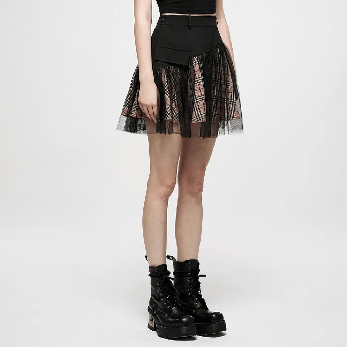 Female Sex Toys EVEs SECRETS Gothic HighWaisted Mini Skirt with Mesh Detailing