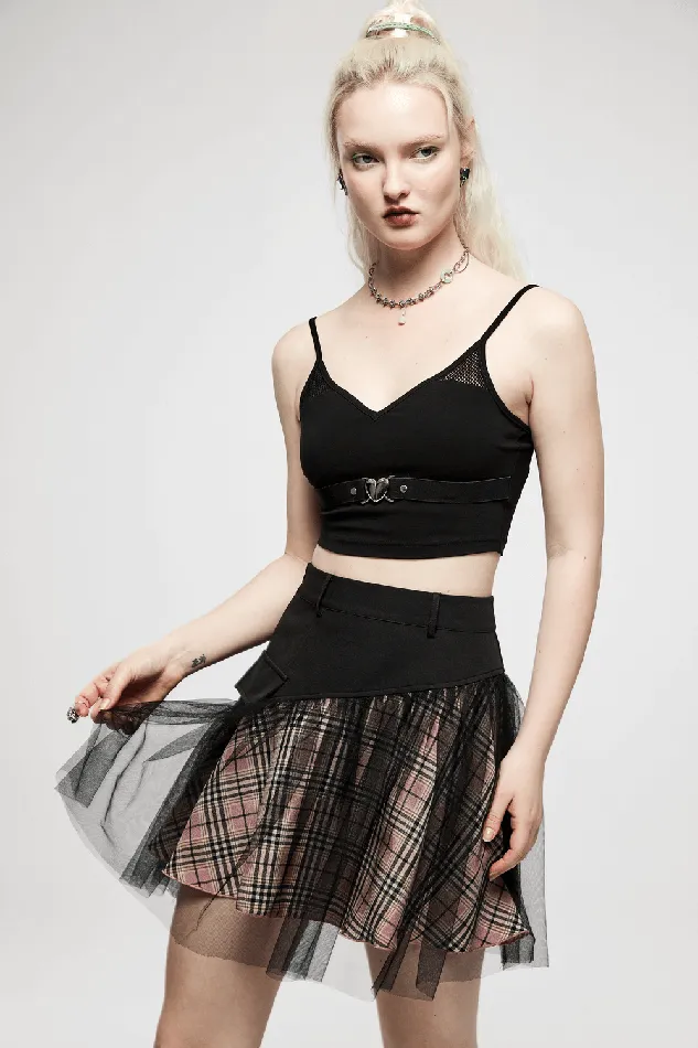 Female Sex Toys EVEs SECRETS Gothic HighWaisted Mini Skirt with Mesh Detailing