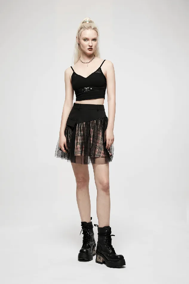 Female Sex Toys EVEs SECRETS Gothic HighWaisted Mini Skirt with Mesh Detailing