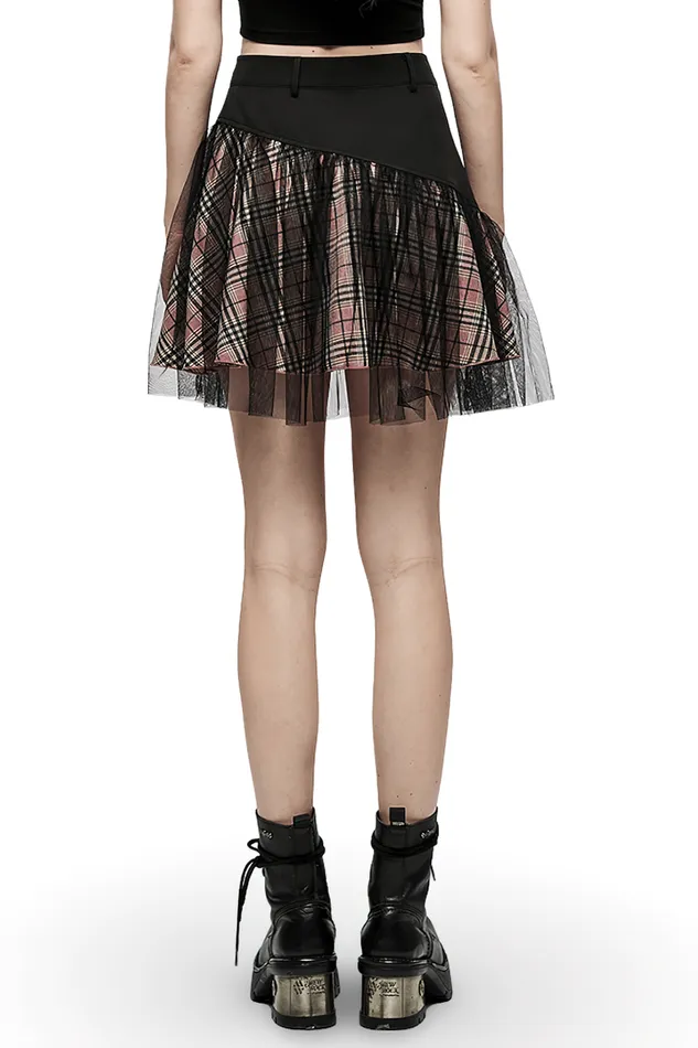 Female Sex Toys EVEs SECRETS Gothic HighWaisted Mini Skirt with Mesh Detailing