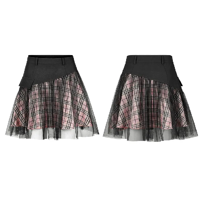 Female Sex Toys EVEs SECRETS Gothic HighWaisted Mini Skirt with Mesh Detailing