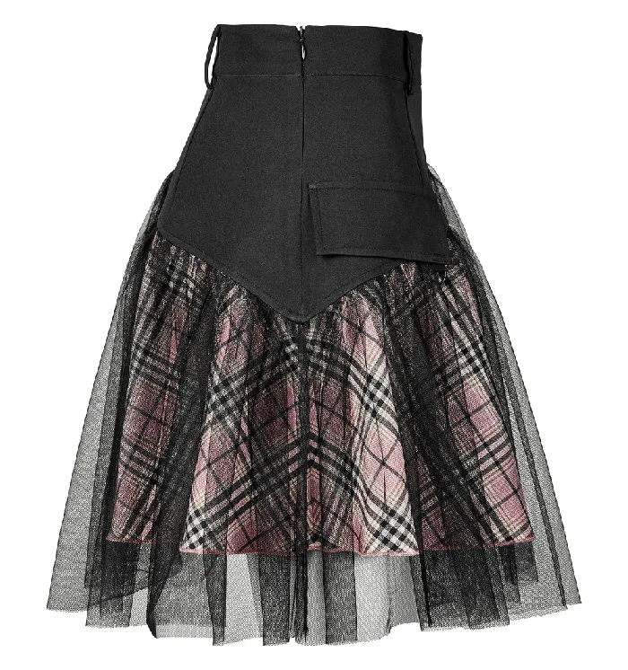 Female Sex Toys EVEs SECRETS Gothic HighWaisted Mini Skirt with Mesh Detailing