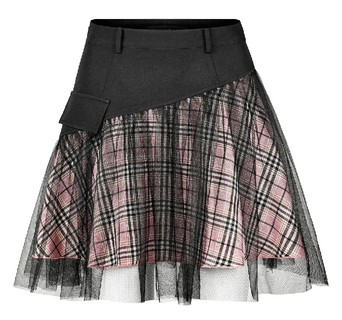 Female Sex Toys EVEs SECRETS Gothic HighWaisted Mini Skirt with Mesh Detailing