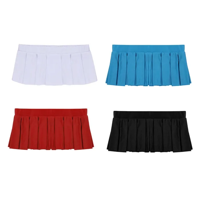 Female Sex Toys EVEs SECRETS Womens Sexy Cheerleader Mini Skirts Pleated Low Rise Skirts in Different Colors