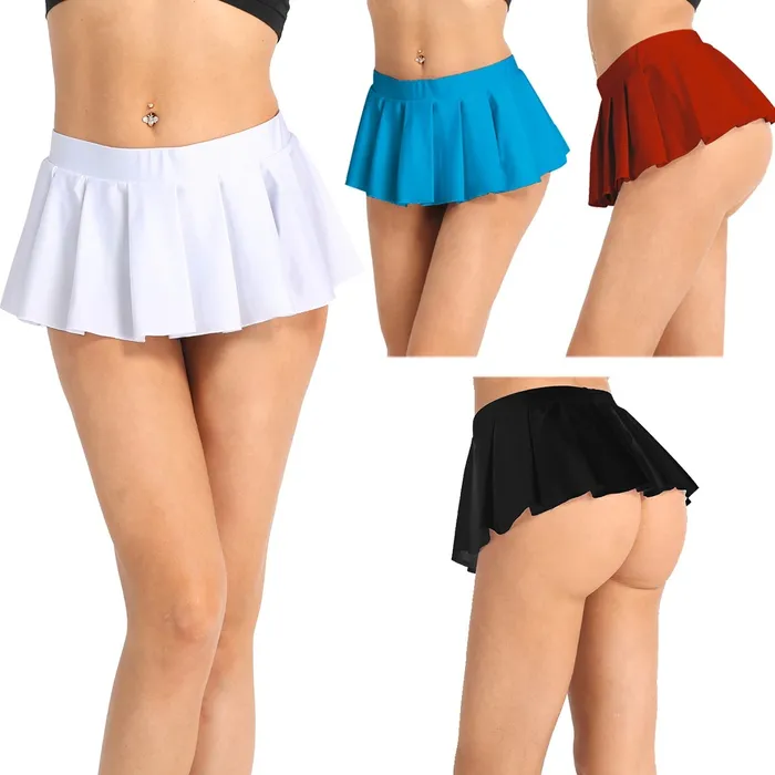 Female Sex Toys EVEs SECRETS Womens Sexy Cheerleader Mini Skirts Pleated Low Rise Skirts in Different Colors