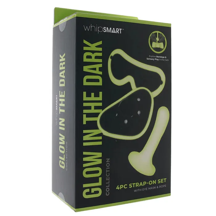 Female Sex Toys WHIP SMART WHIPSMART GLOW IN DARK 4PC STRAPON SET