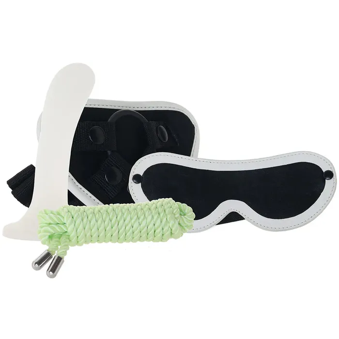 Female Sex Toys WHIP SMART WHIPSMART GLOW IN DARK 4PC STRAPON SET