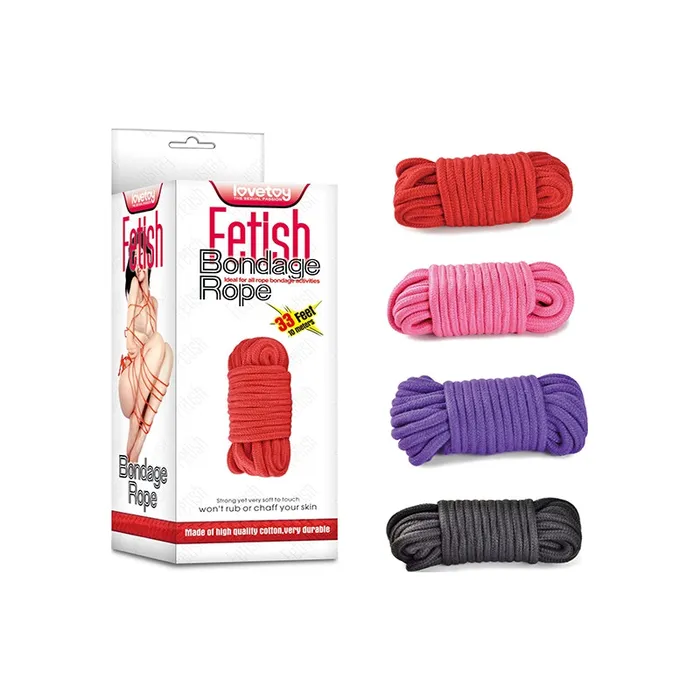 Fetish Bondage Rope 10m Red Lovetoy Couples Fetish Bondage Rope 10m Red Lovetoy Couples