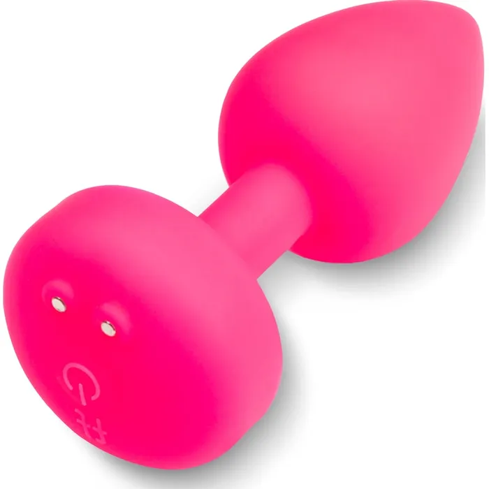 Gplug Small Vibrating Butt Plug Neon Rose Pink Gvibe Anal