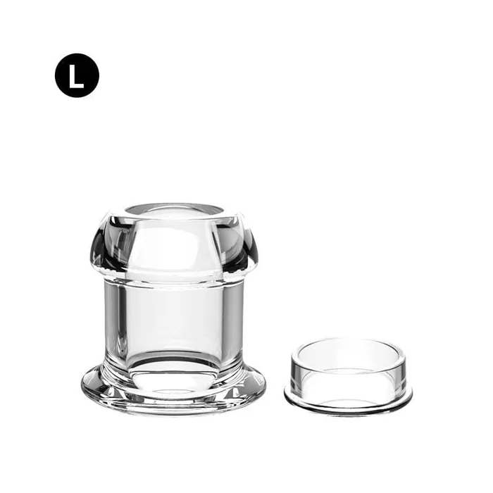 Hollow Tunnel Butt Plug with Acrylic Cap Extreme Pleasure Guaranteed Scandals Male Sex Toys