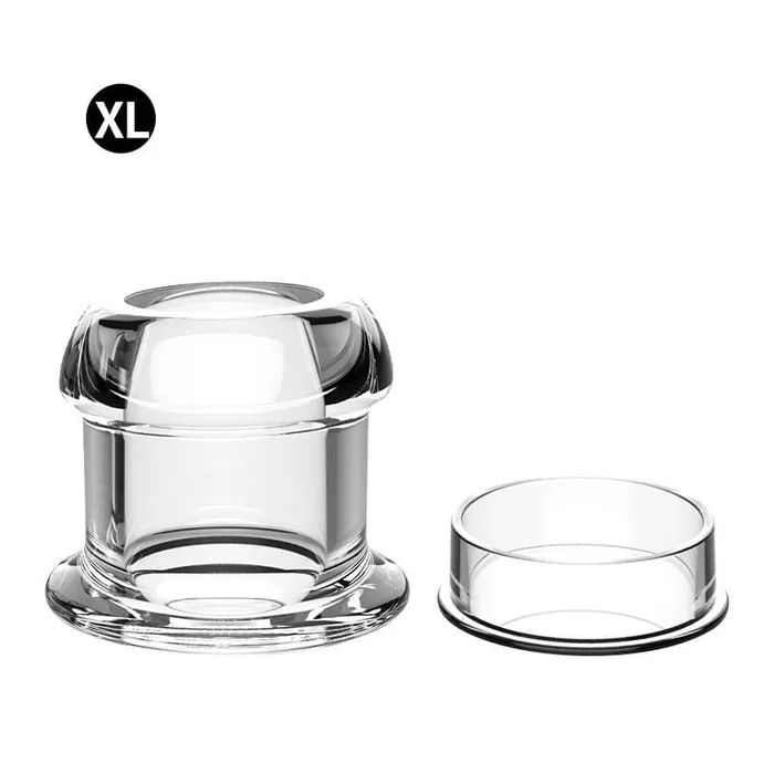 Hollow Tunnel Butt Plug with Acrylic Cap Extreme Pleasure Guaranteed Scandals Male Sex Toys