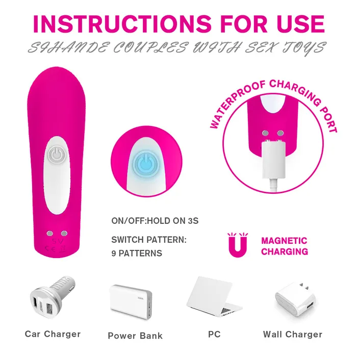 JazzToy Vibrators Couples Vibrator Clitoral and GSpot Vibrator