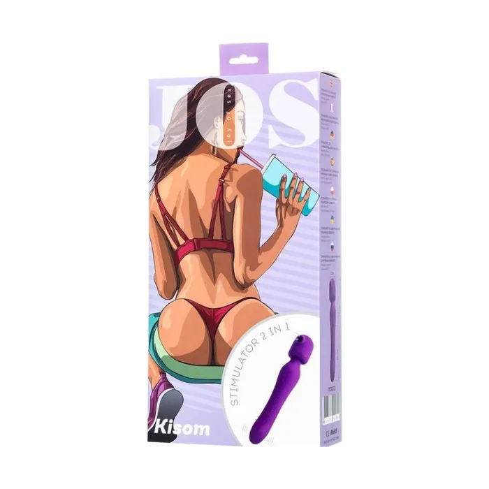 JOS Female Sex Toys JOS Kisom 2 In 1 Wand Stimulator Violet