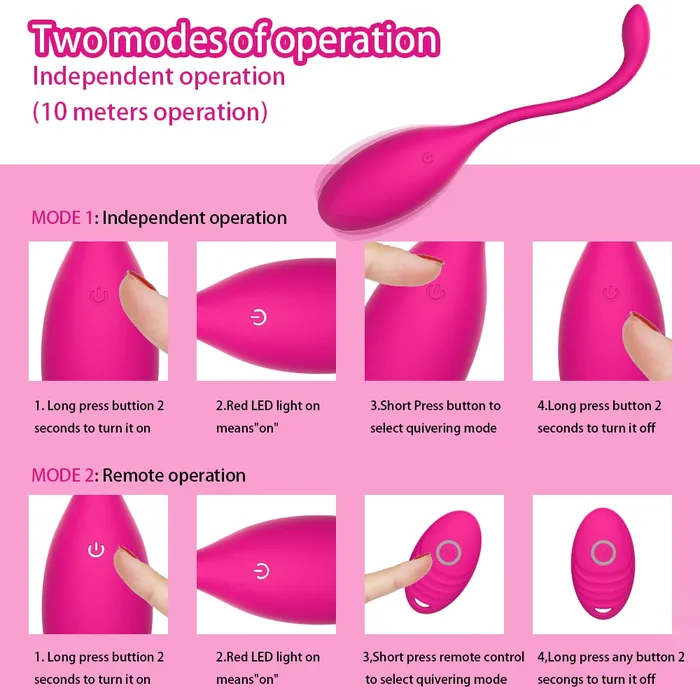 Kegel Exercise Vaginal Ball Remote Control Bullet Vibrator Lusty Age Female Sex Toys