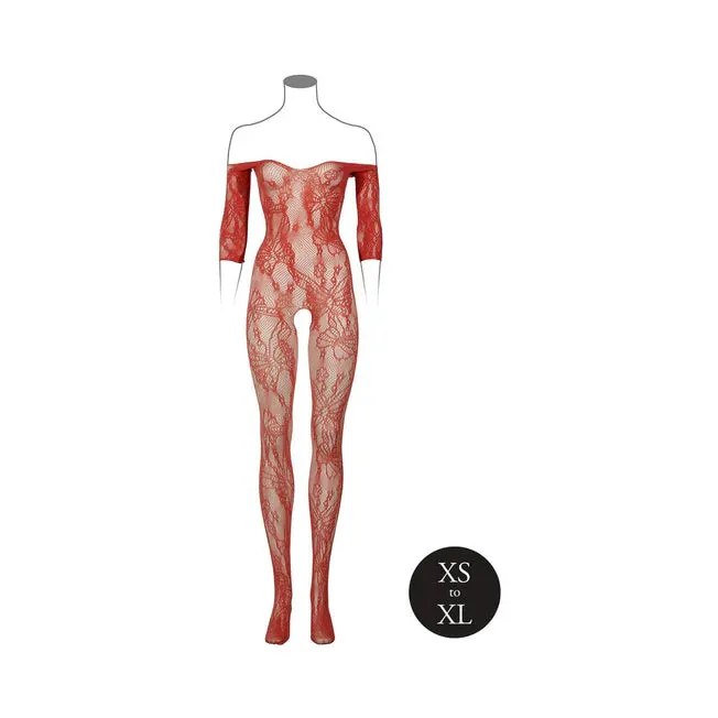 Le Desir Lace LongSleeved Bodystocking OS All Colors Shots America LLC Bodystockings Playsuits