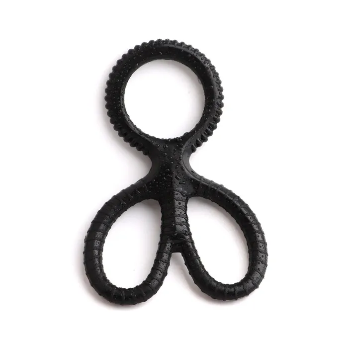 Male Sex Toys EVEs SECRETS Silicone Triple Penis and Scrotum Ring Black Ribbed Cock Ring Male Sex Toys Male Sex Toys EVEs SECRETS Silicone Triple Penis and Scrotum Ring Black Ribbed Cock Ring Male Sex Toys