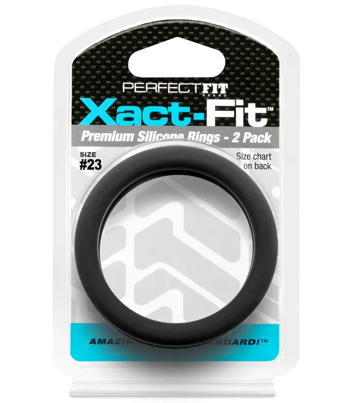 Male Sex Toys LonBrook XactFit 23 Cock Ring 2 Pack