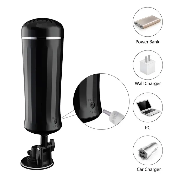 Male Sex Toys Lusty Age Male Handsfree Automatic Telescopic Masturbator