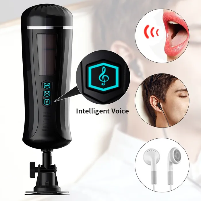 Male Sex Toys Lusty Age Male Handsfree Automatic Telescopic Masturbator