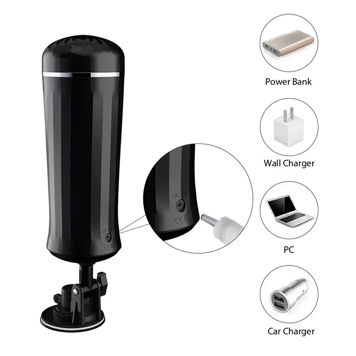Male Sex Toys Lusty Age Male Handsfree Automatic Telescopic Masturbator