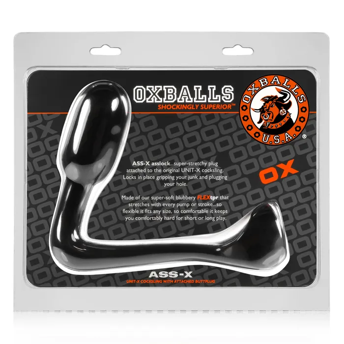 Male Sex Toys OxBalls Ass X Asslock Cock Ring and Butt Plug by OxBalls