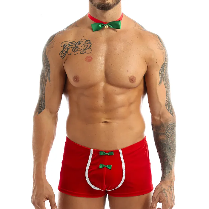 Mens Christmas Fancy Cosplay Costume Sexy RolePlay Red Underwear EVEs SECRETS Anal Mens Christmas Fancy Cosplay Costume Sexy RolePlay Red Underwear EVEs SECRETS Anal