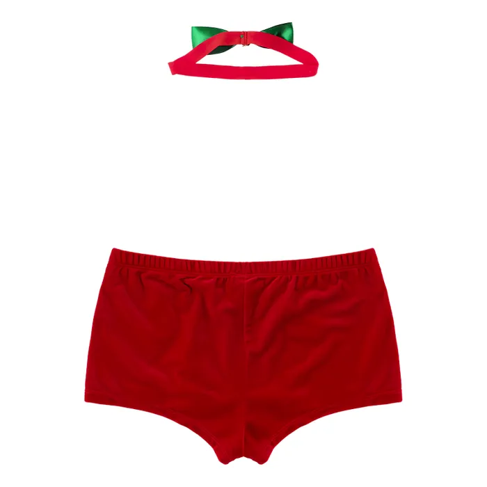 Mens Christmas Fancy Cosplay Costume Sexy RolePlay Red Underwear EVEs SECRETS Anal