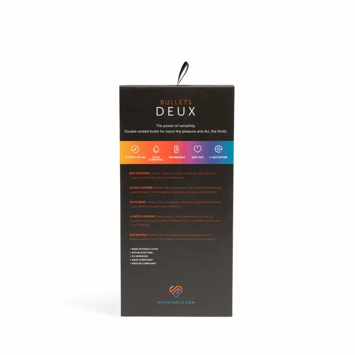Nu Sensuelle Sensuelle Double Ended Deux Bullet Coral Female Sex Toys
