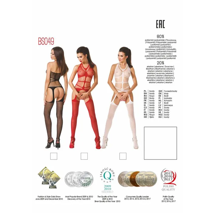 Passion Lingerie Bodystockings Playsuits Bodystocking BS049 White One Size Passion Lingerie Bodystockings Playsuits Bodystocking BS049 White One Size