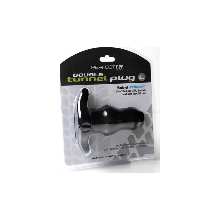 PerfectFit Anal Tunnel Plug Double Large Black