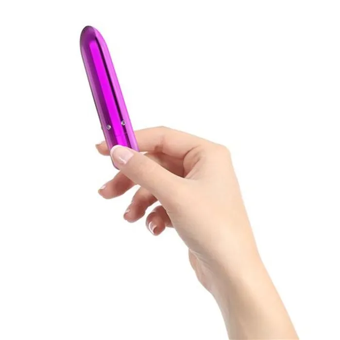PowerBullet Vibrators Pretty Point 4in Power Bullet Purple Purple