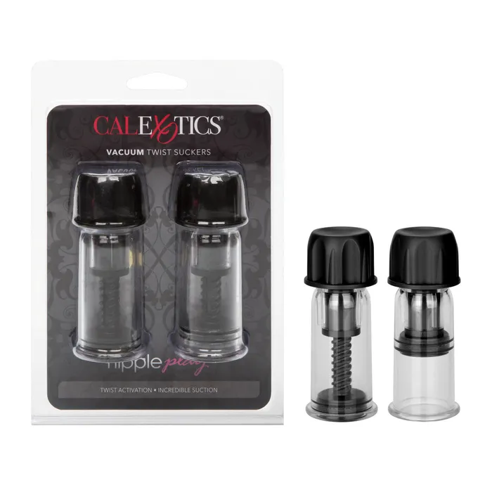 SASS Anal Nipple Play VACUUM TWIST SUCKERS Black