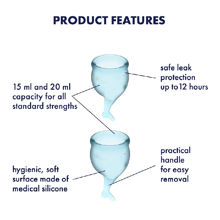 SATISFYER Vibrators SATISFYER FEEL SECURE MENSTRUAL CUP
