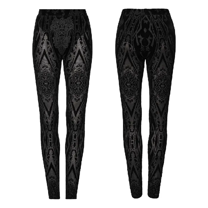 Sexy Mesh Leggings with Pattern and Flocked Accents EVEs SECRETS Male Sex Toys
