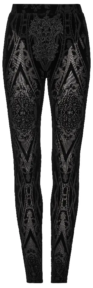 Sexy Mesh Leggings with Pattern and Flocked Accents EVEs SECRETS Male Sex Toys