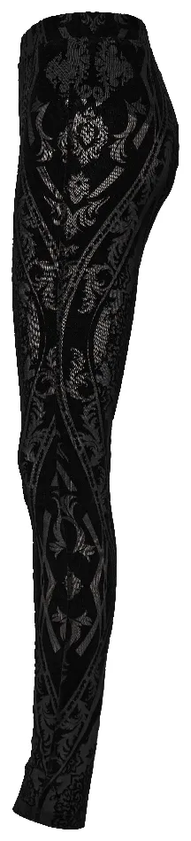 Sexy Mesh Leggings with Pattern and Flocked Accents EVEs SECRETS Male Sex Toys
