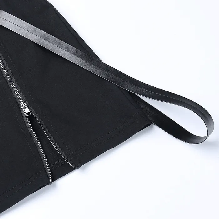 Sexy Womens Mini Skirt Black High Waist Skirt with Zipper Erotic Clothing for Ladies EVEs SECRETS Anal