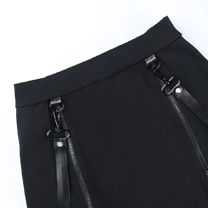 Sexy Womens Mini Skirt Black High Waist Skirt with Zipper Erotic Clothing for Ladies EVEs SECRETS Anal