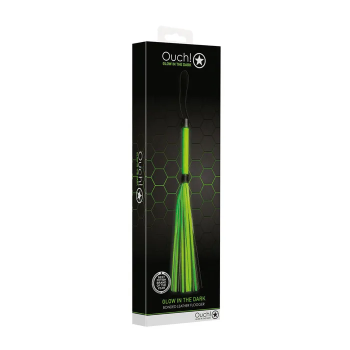 SHOTS Female Sex Toys OUCH GLOW IN THE DARK FLOGGER