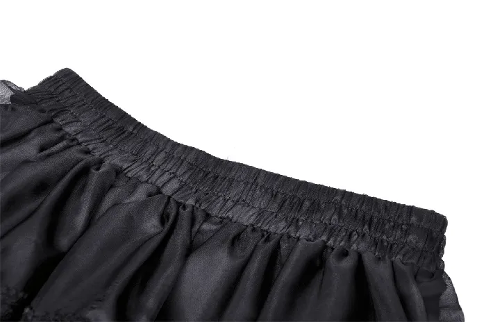 Sophisticated Black Skirt Adorned with Bow Accents EVEs SECRETS Anal