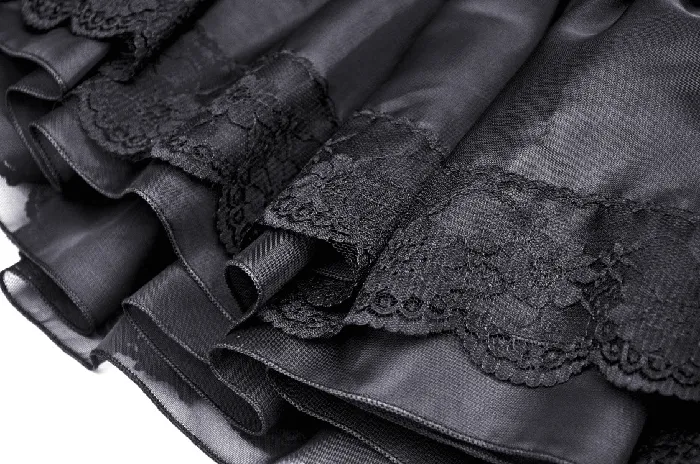 Sophisticated Black Skirt Adorned with Bow Accents EVEs SECRETS Anal