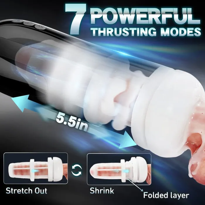 Thrusting Automatic Male Masturbator Lusty Age Male Sex Toys